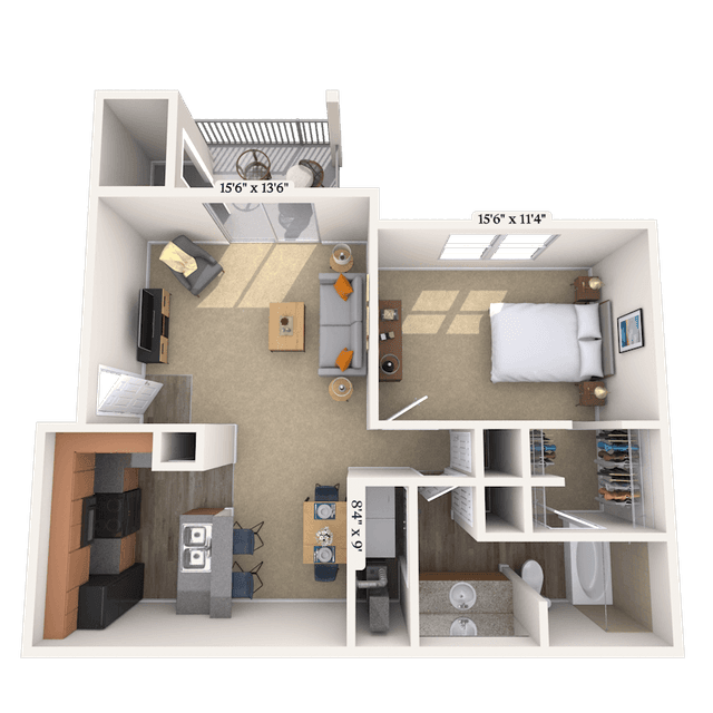 Floorplan image of unit 010727
