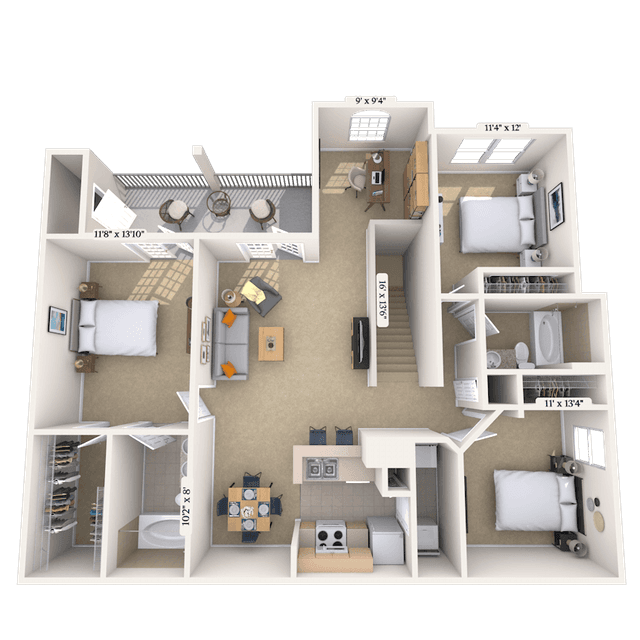 Floorplan image of unit 012421