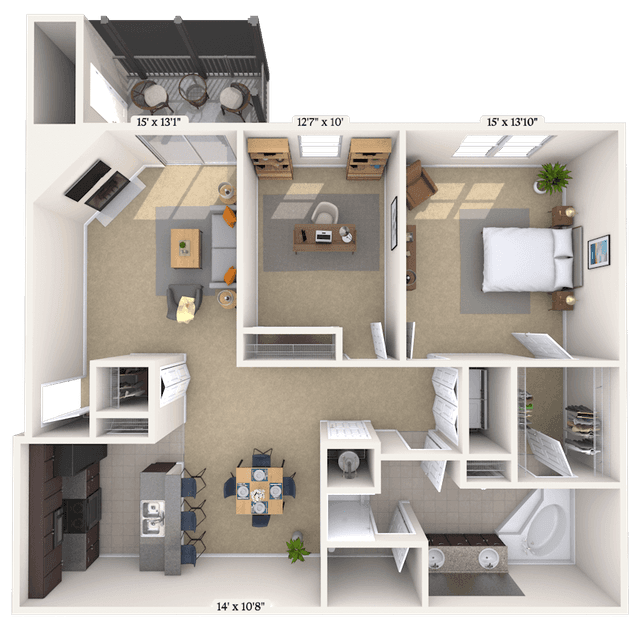 Floorplan image of unit MM107