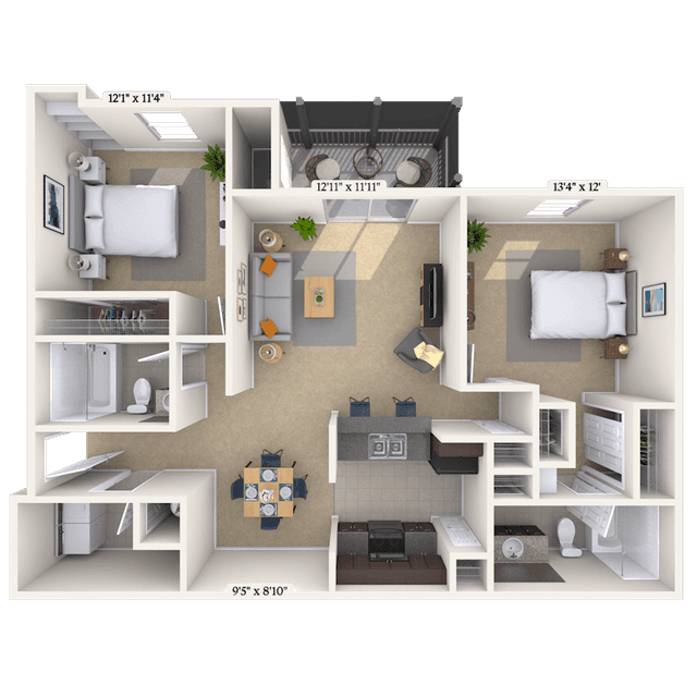 Floorplan image of unit NN207