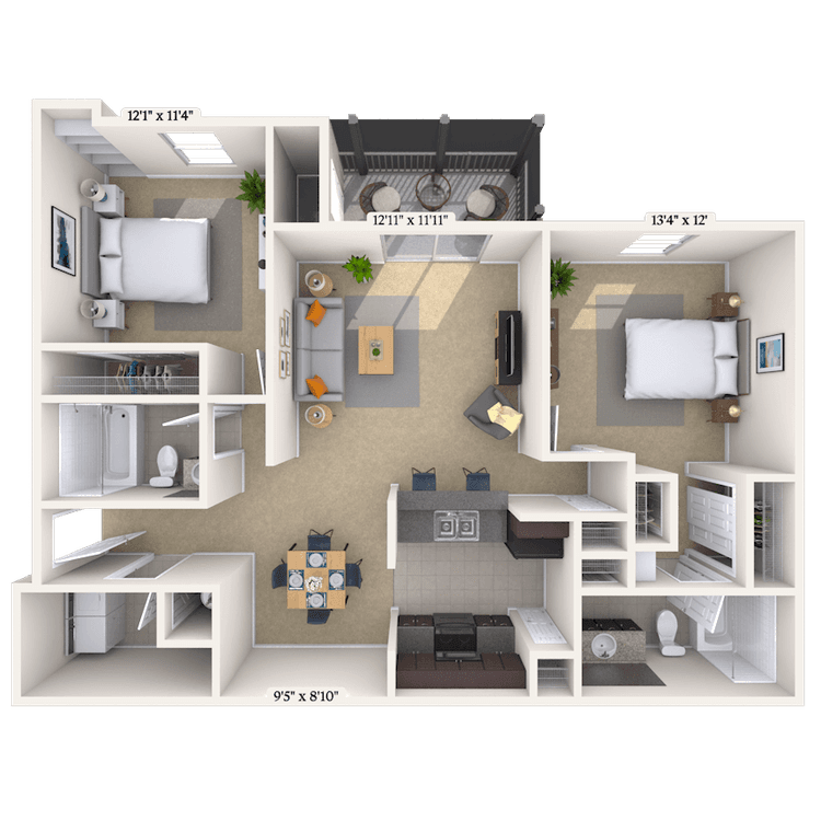 Floorplan image of unit NN207