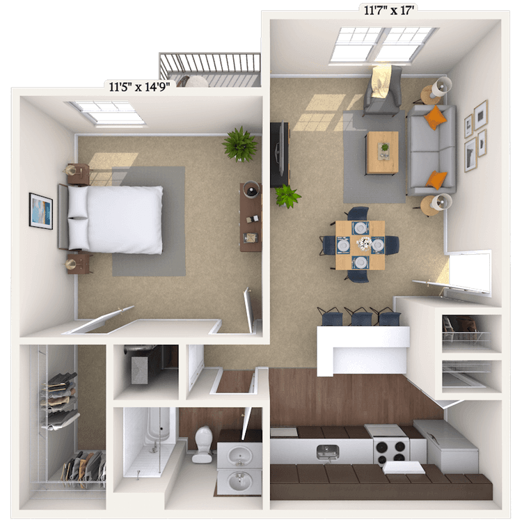 Floorplan image of unit 030304