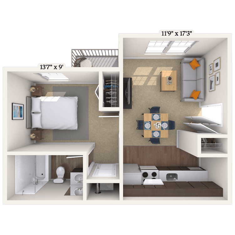 Floorplan image of unit 090904
