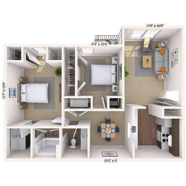Floorplan image of unit 010111
