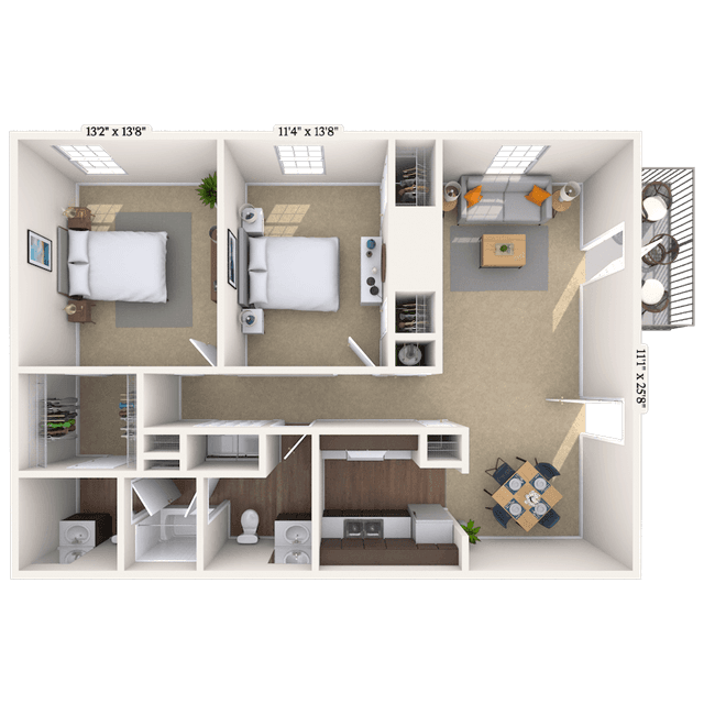 Floorplan image of unit 030313