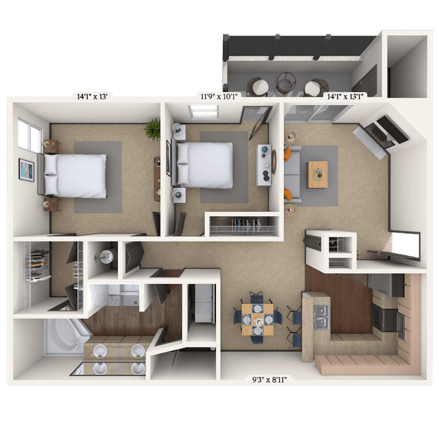 Floorplan image of unit 01200