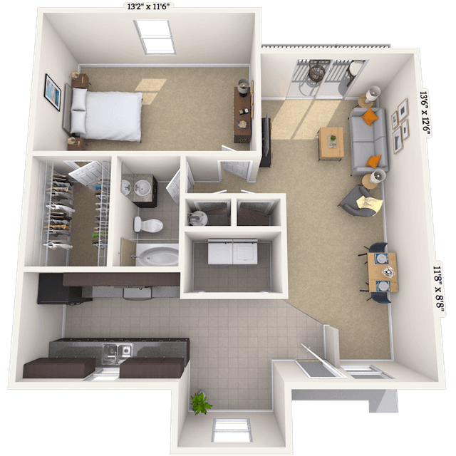 Floorplan image of unit 04411