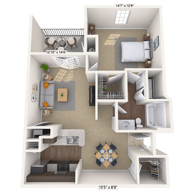 Floorplan image of unit 010702