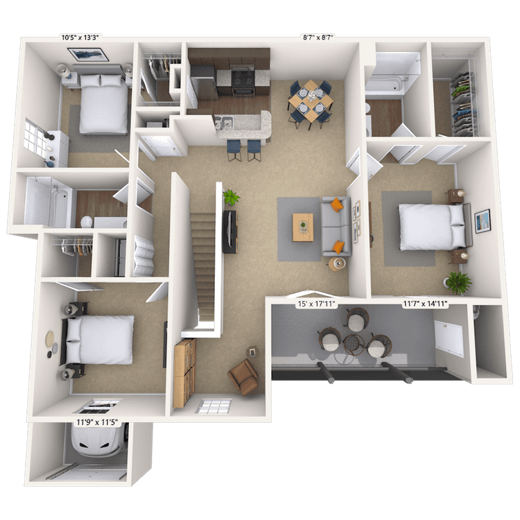 Floorplan image of unit 010924