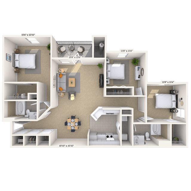Floorplan image of unit 010711