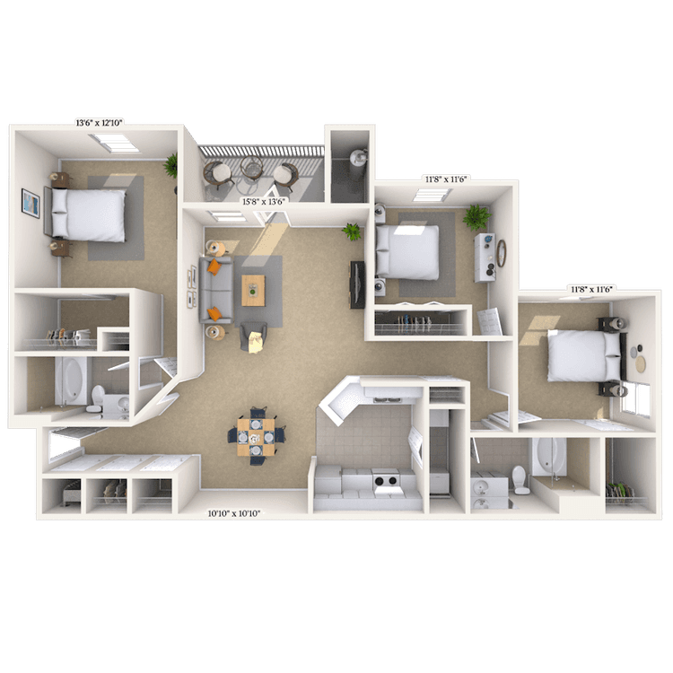 Floorplan image of unit 011211