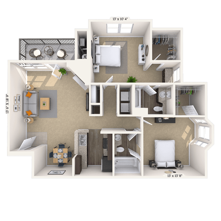 Floorplan image of unit 07723