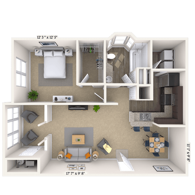 Floorplan image of unit 111108