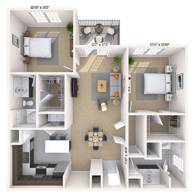 Floorplan image of unit 0202310