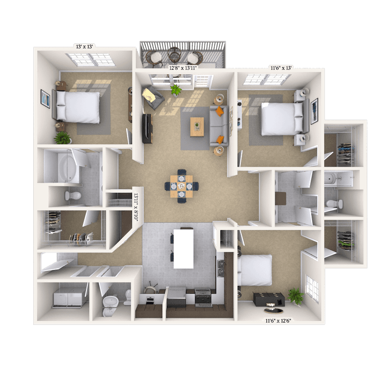 Floorplan image of unit 0707310