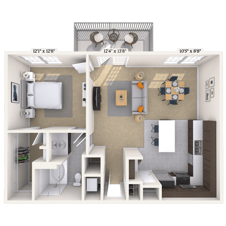 Floorplan image of unit 0808303