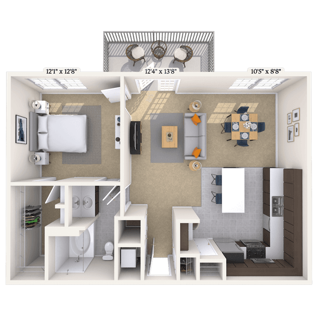 Floorplan image of unit 1111203