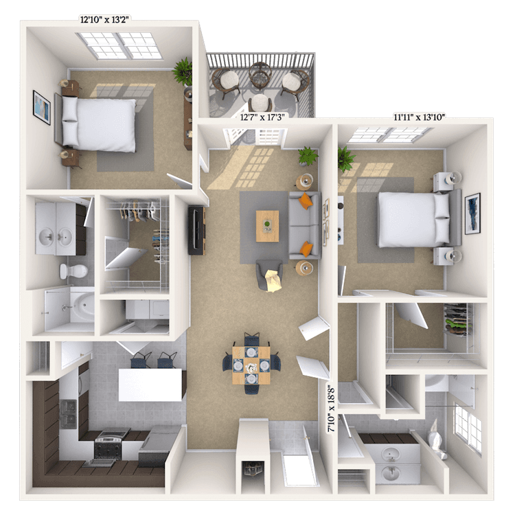 Floorplan image of unit 1111310