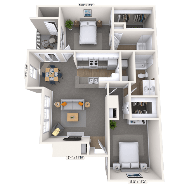 Floorplan image of unit 05504