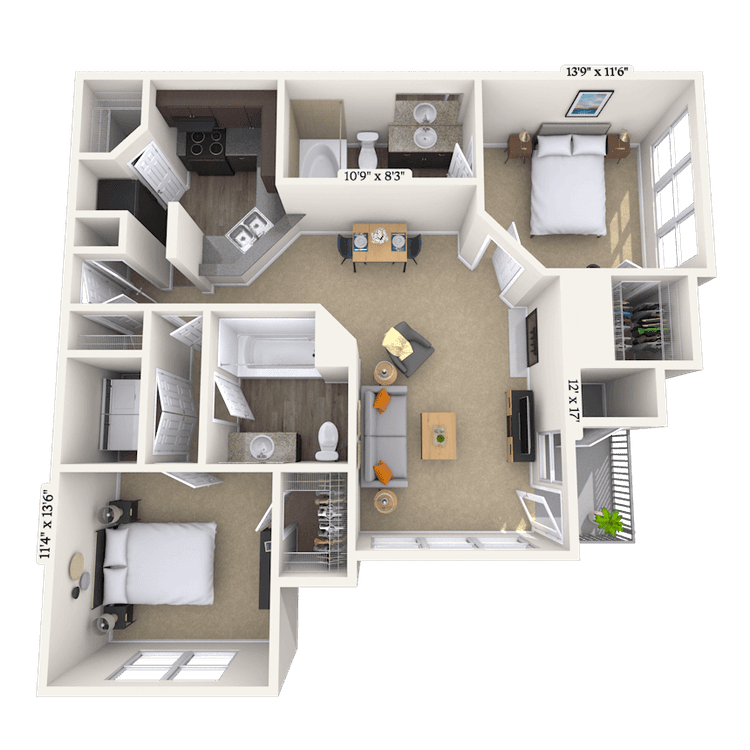 Floorplan image of unit 20359733