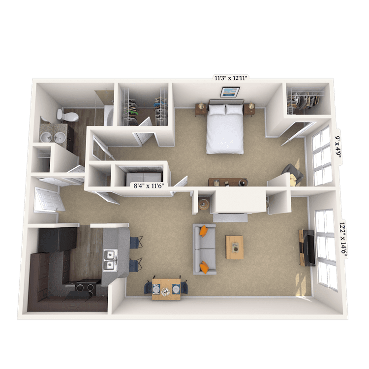 Floorplan image of unit 21357224