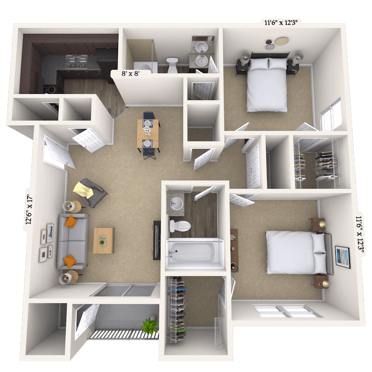 Floorplan image of unit 10829722