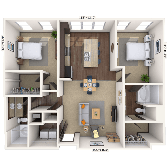 Floorplan image of unit 044-4415