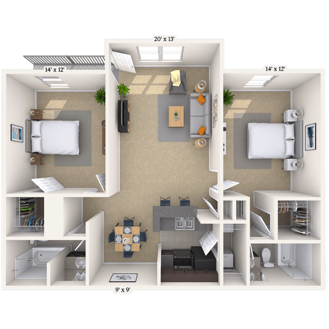 Floorplan image of unit PC16192