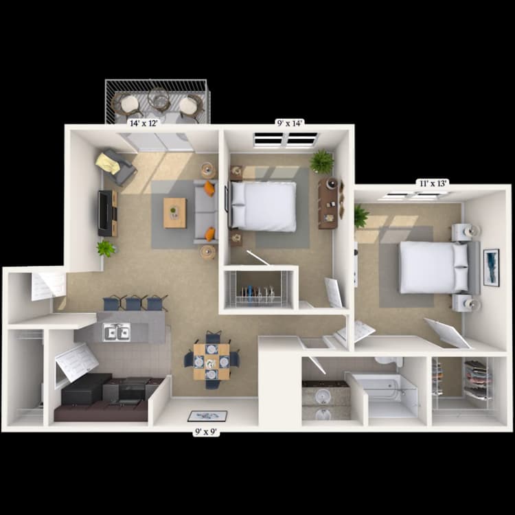 Floorplan image of unit PC16211