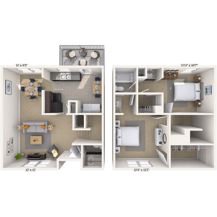 Floorplan image of unit QH06751