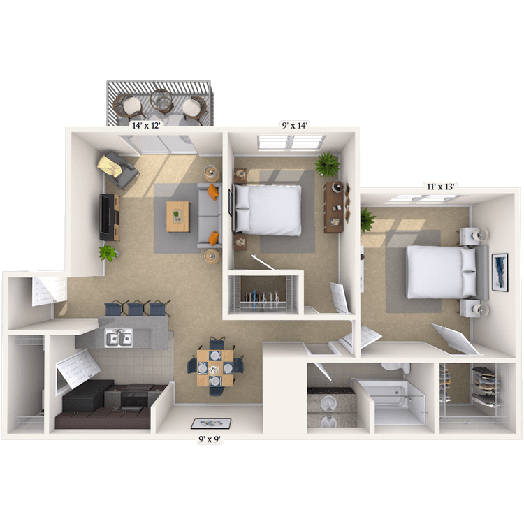 Floorplan image of unit WM67034