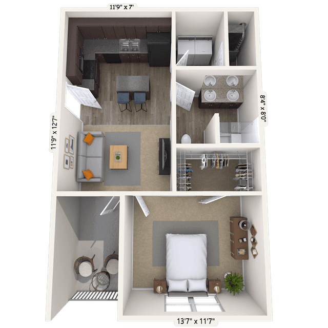 Floorplan image of unit 03-101