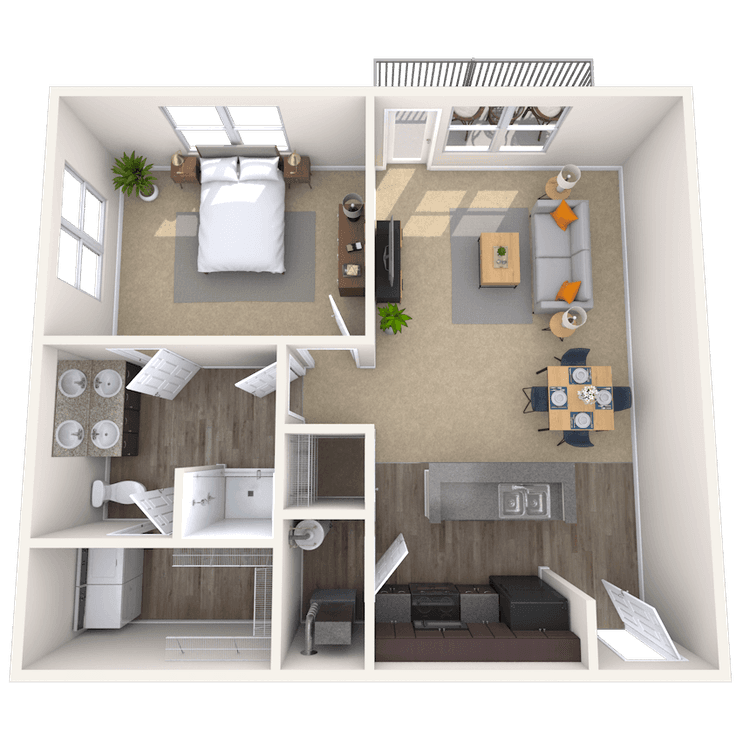 Floorplan image of unit 10-106