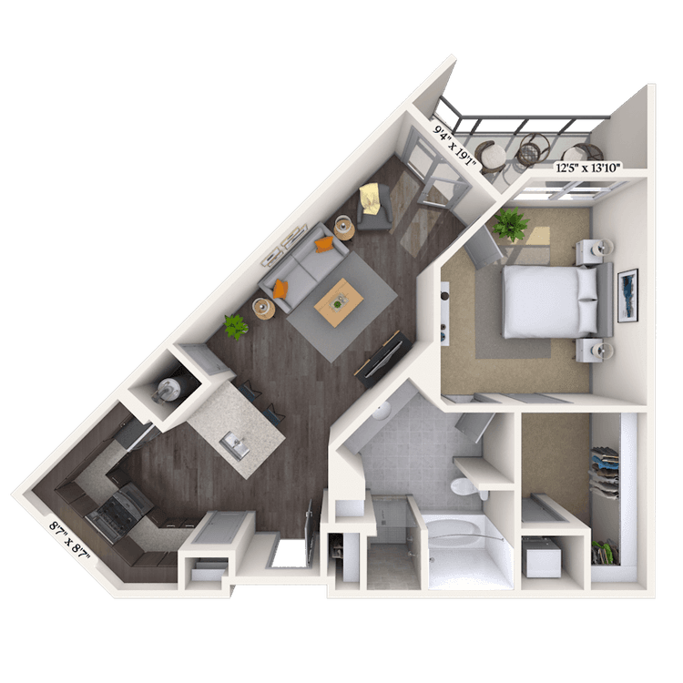 Floorplan image of unit 2402-008