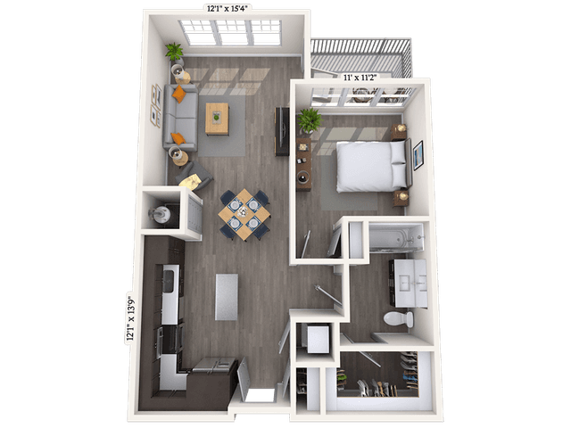 Floorplan image of unit 244