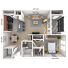Floorplan image of unit 14126