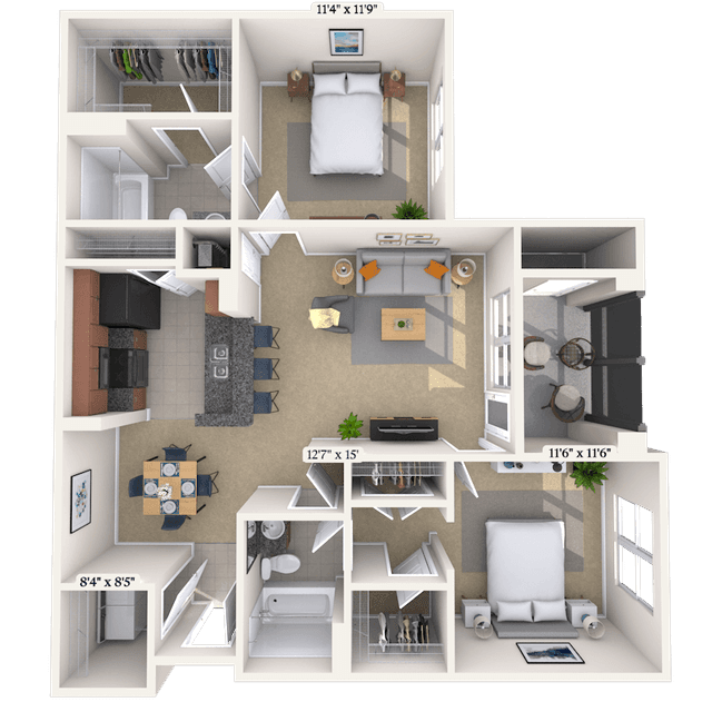 Floorplan image of unit 01113