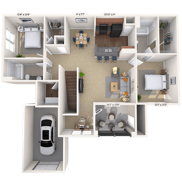 Floorplan image of unit 04122