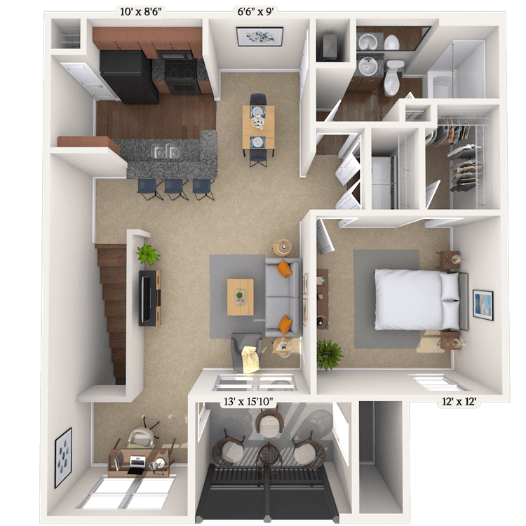 Floorplan image of unit II 23-2124