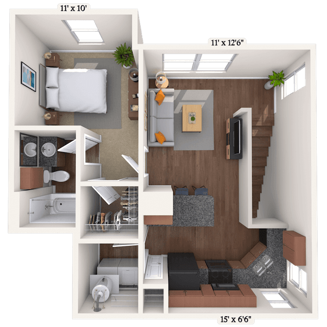 Floorplan image of unit II 35-14118