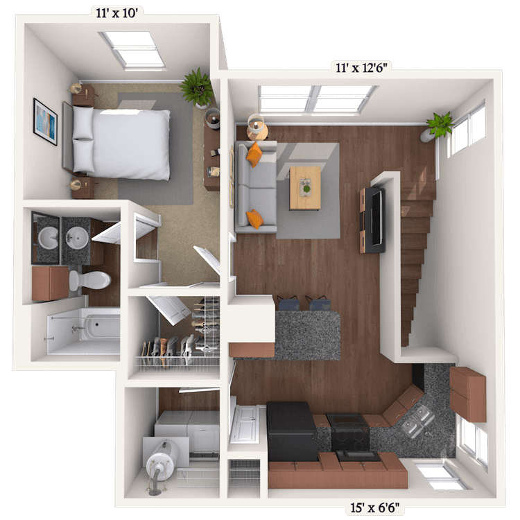 Floorplan image of unit II 35-14118