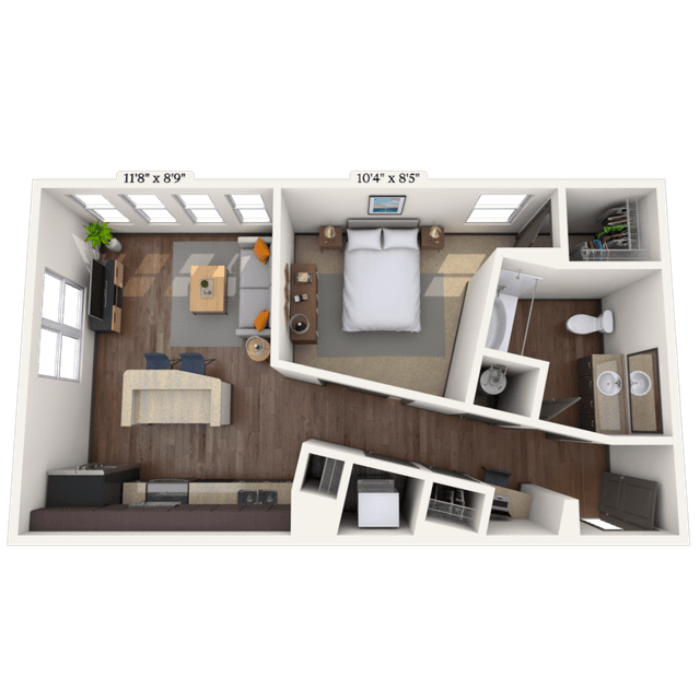 Floorplan image of unit 044106