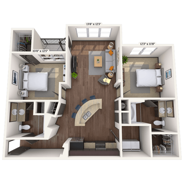 Floorplan image of unit 011233