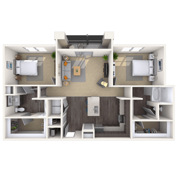 Floorplan image of unit 1475-301