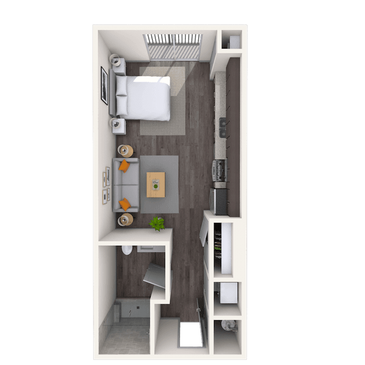 Floorplan image of unit 1400M208