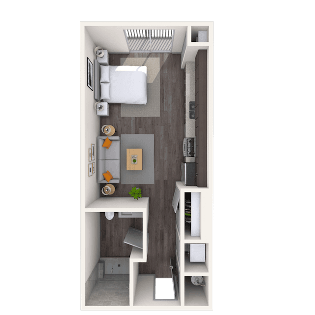 Floorplan image of unit 1400M407