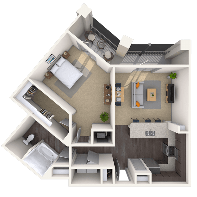 Floorplan image of unit 1201-113
