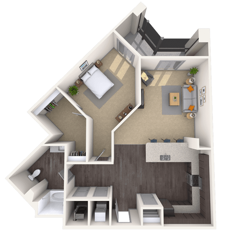 Floorplan image of unit 1475-408