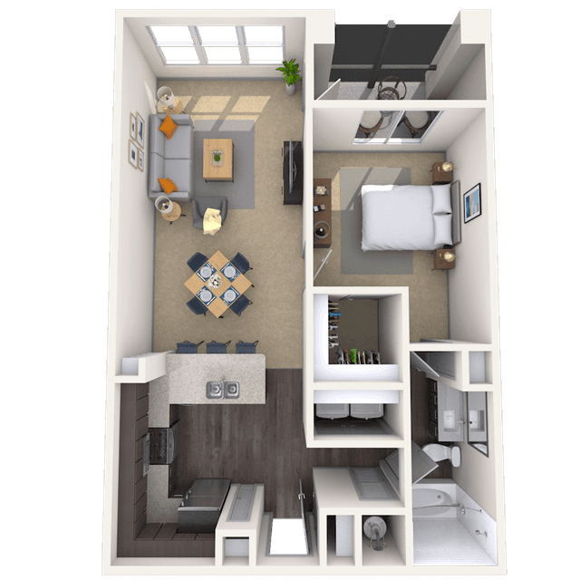 Floorplan image of unit 1500-204
