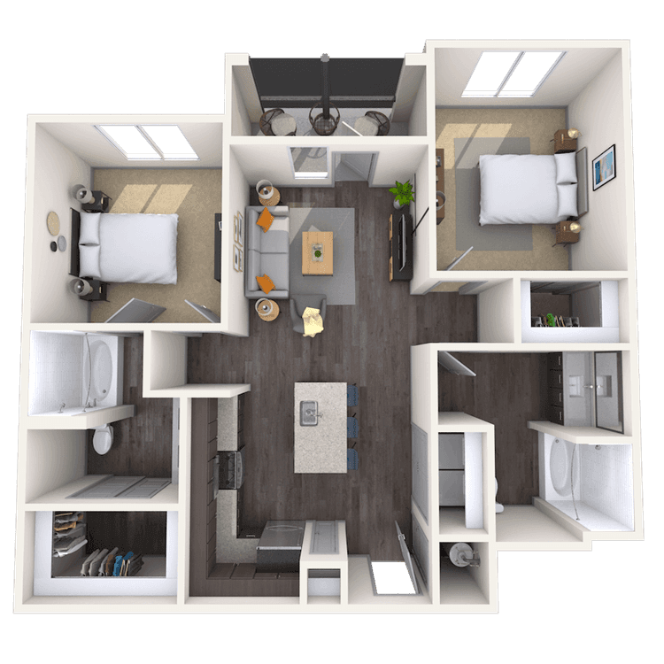 Floorplan image of unit 1400M121